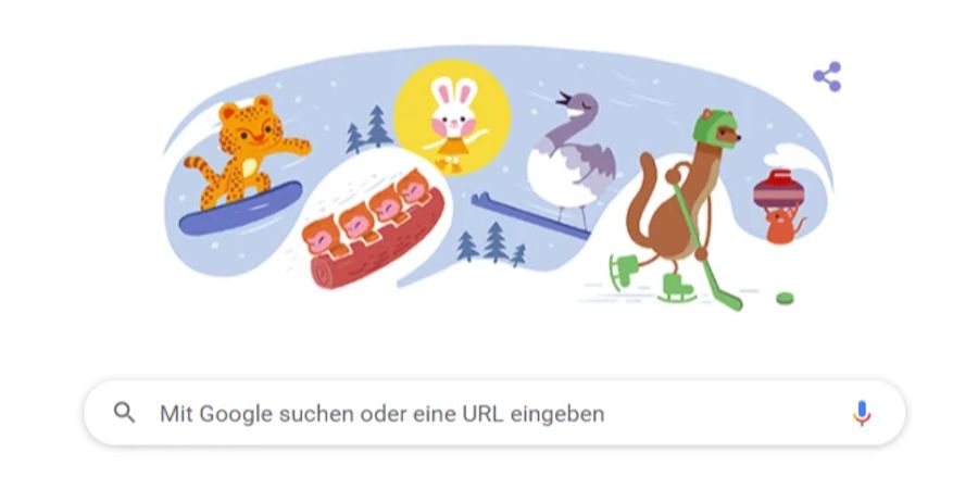 Google Doodle Olympia 2022