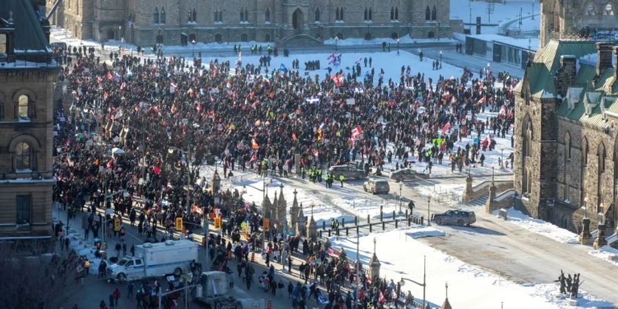 Corona-Proteste in Ottawa