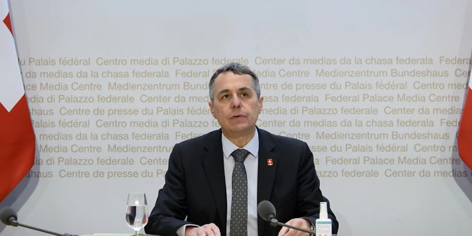 Statt Alain Berset dürfte an den kommenden Points de Presse vor allem Ignazio Cassis' EDA anwesend sein. (Archivbild) eda
