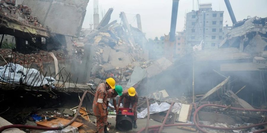 Der eingestürzte Gebäudekomplex Rana Plaza