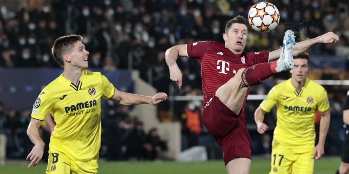 Bayern München, hier mit Robert Lewandowski, hat Mühe bei Villarreal. Bayern München