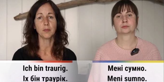 Der Mann von Natasha (r.) kämpft derzeit im Ukraine-Krieg an der Front. Ukraine Krieg