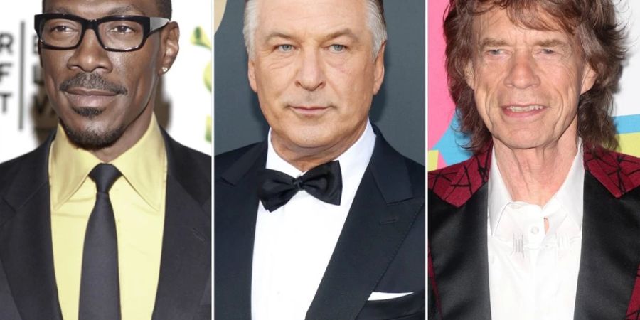 Eddie Murphy, Alec Baldwin und Mick Jagger (v.l.n.r.) haben eine ganze Kinderschar.