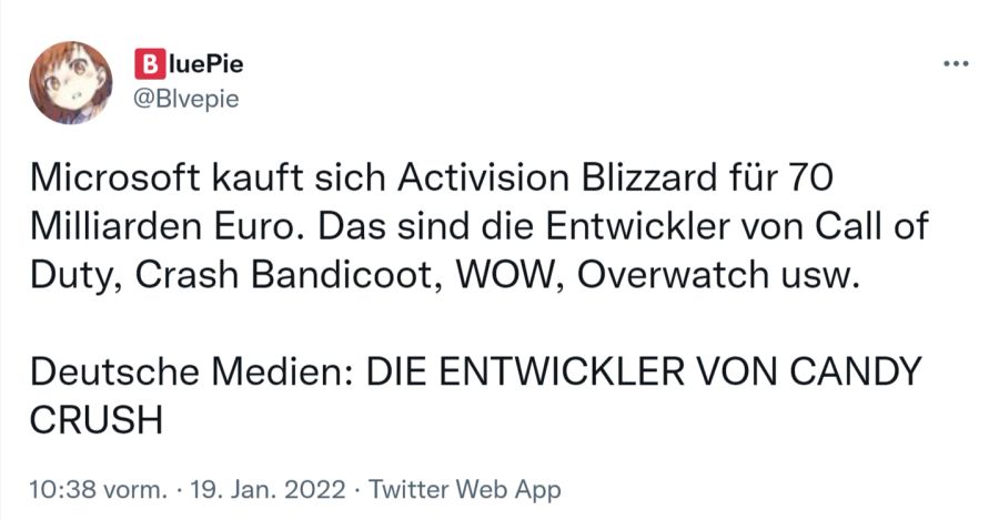 Activision Blizzard Microsoft