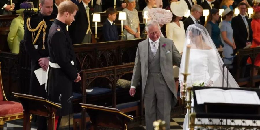 King Charles führte Meghan Markle 2018 zum Altar.