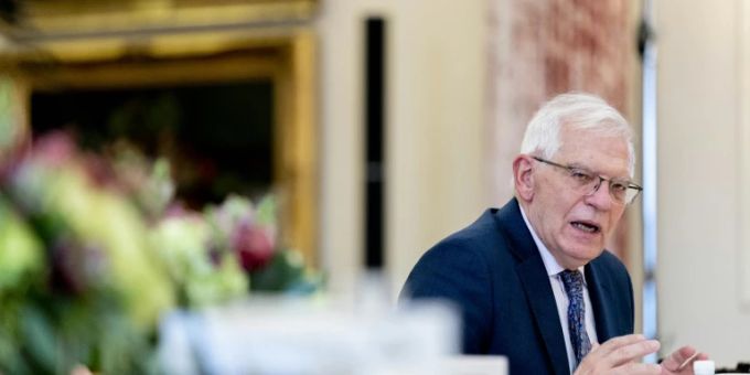 Der EU-Aussenbeauftragten Borrell im State Department Der EU-Aussenbeauftragten Borrell im State Department