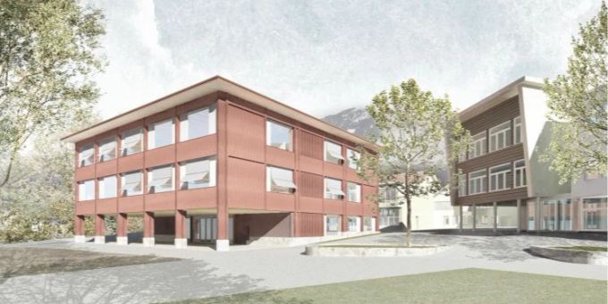 Primarschulhaus Willa in Kerns - Plan Primarschulhaus Willa