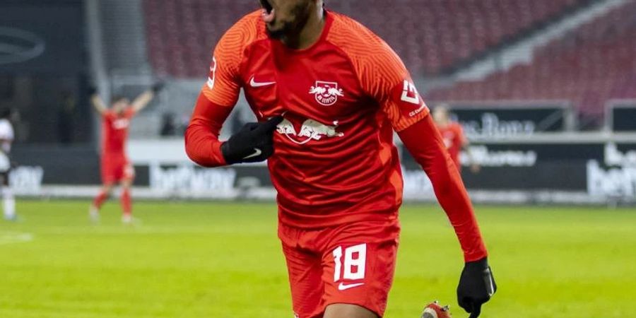 Leipzigs Topscorer Christopher Nkunku. Foto: Tom Weller/dpa