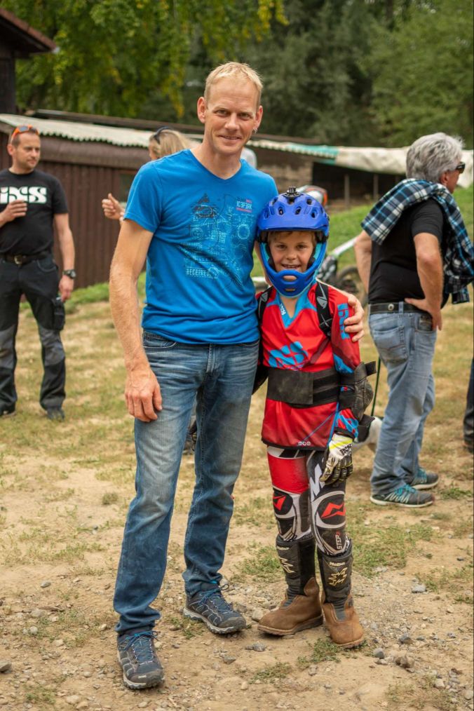 (v.l.): Pascal Kolb mit seinem Sohn Mirco.
