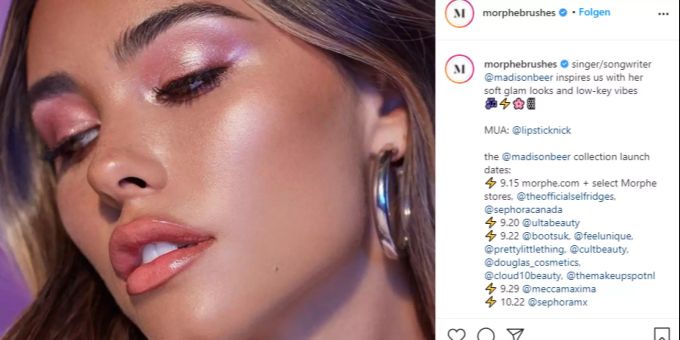 Madison Beer Bringt Neue Make Up Kollektion Heraus