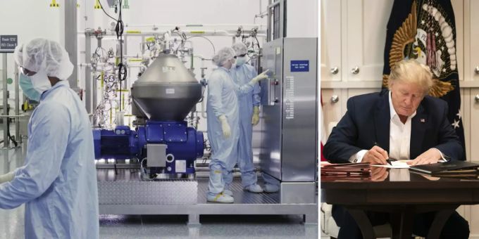 Das Medikament für Donald Trump kam von Antikörper-Spezialist Regeneron. Coronavirus Donald Trump Regeneron