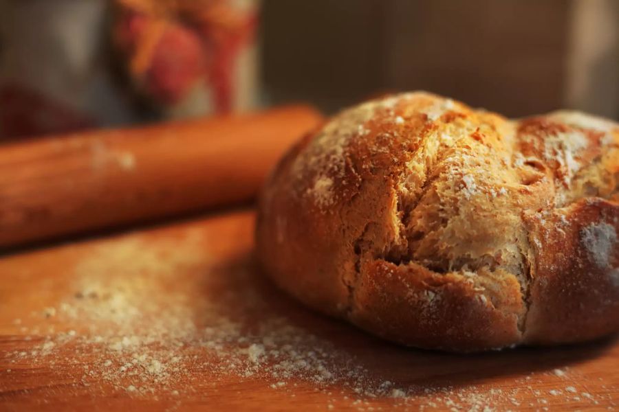 Frisch gebackenes Brot.