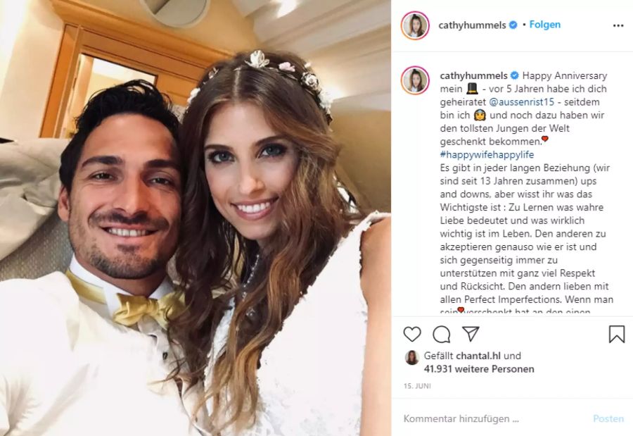 2015 haben die beiden geheiratet.