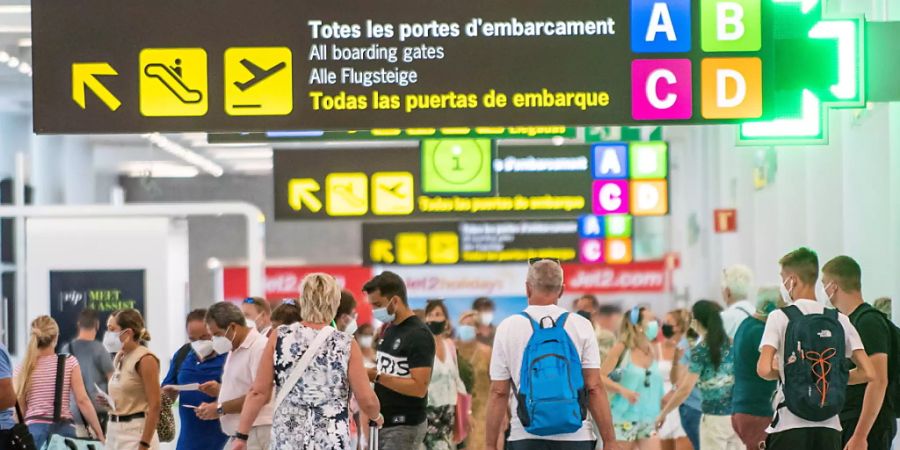 Am Flughafen von Palma de Mallorca ist derzeit deutlich weniger los als die Jahre zuvor.