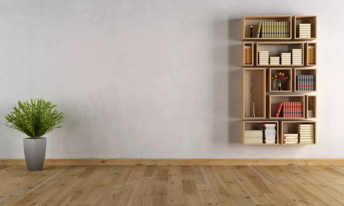 Minimalistisch eingerichtetes Wohnzimmer. minimalistisch