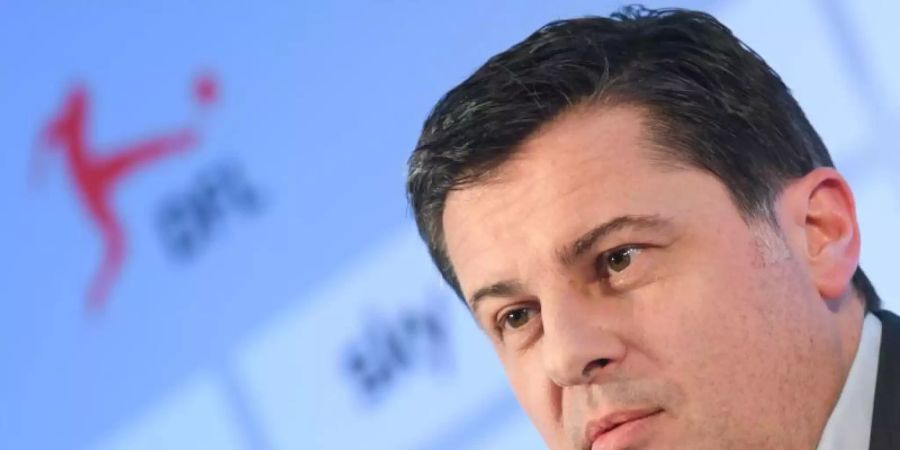 Sitzt nicht mehr im DFB-Präsidialausschuss: DFL-Geschäftsfüher Christian Seifert. Foto: Arne Dedert/dpa Pool/dpa
