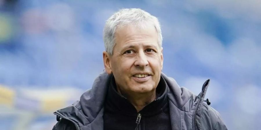 Muss mit Borussia Dortmund zum Königsklassenstart bei Lazio Rom ran: BVB-Coach Lucien Favre. Foto: Uwe Anspach/dpa