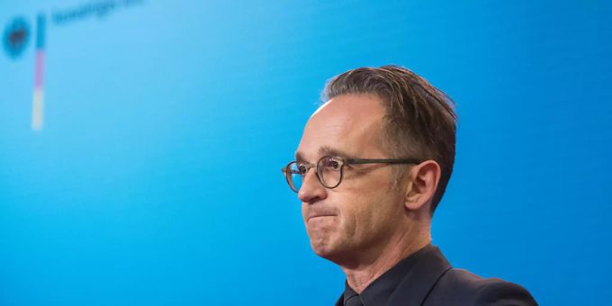 Heiko Maas, Aussenminister von Deutschland, bei einer Pressekonferenz im Auswärtigen Amt. Foto: Stefanie Loos/AFP Pool/dpa Heiko Maas, Aussenminister von Deutschland, bei einer Pressekonferenz im Auswärtigen Amt. Foto: Stefanie Loos/AFP Pool/dpa