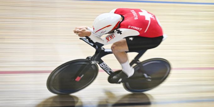 Im Grenchner Tissot Velodrome geht Claudio Imhof leer aus. Tissot Velodrome Claudio Imhof