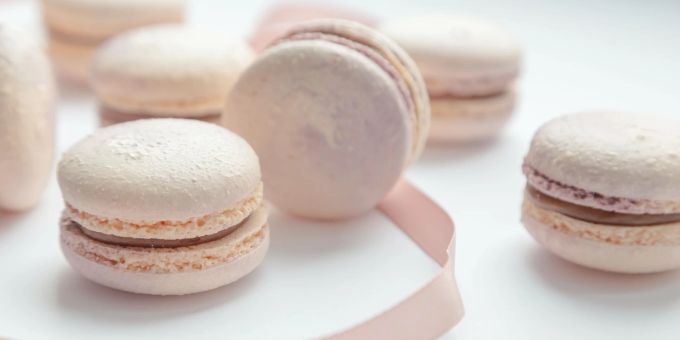 Auch sie brauchen Eischee: Macarons. Macarons Eischnee