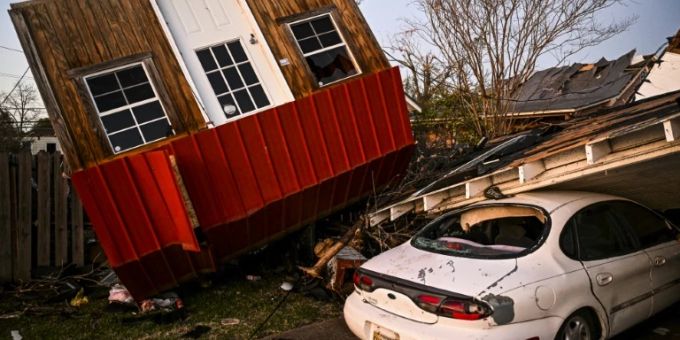 Tornado-Schäden in Rolling Fork im US-Bundesstaat Mississippi. little rock