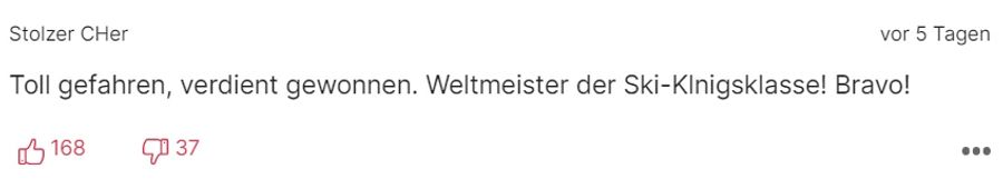 Die Nau.ch-Leser sind stolz auf Marco Odermatt.