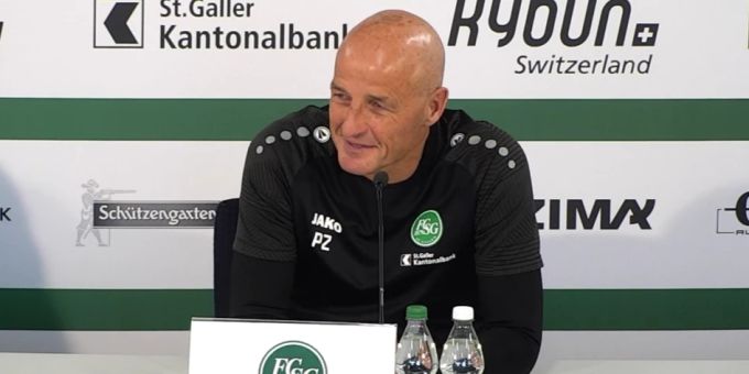Peter Zeidler äusserte sich an der Pressekonferenz vor der Partie gegen den FC Basel. peter zeidler