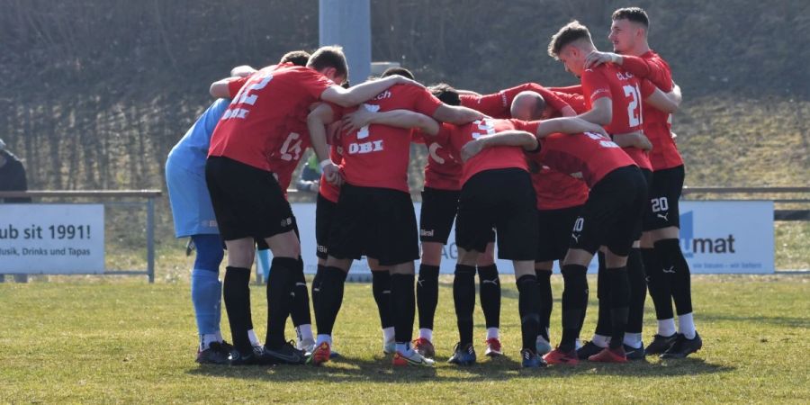 Die FCM-Mannschaft «schwört» sich auf das Berner Derby ein.