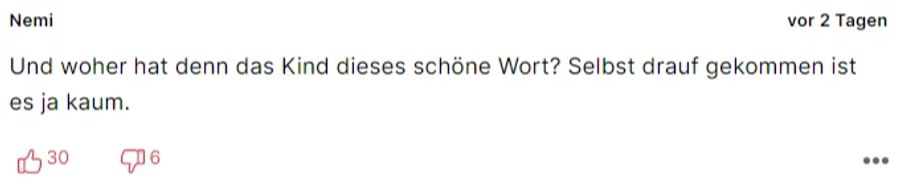 «Nemi» fragt sich, wo Lio das Wort aufgeschnappt hat.