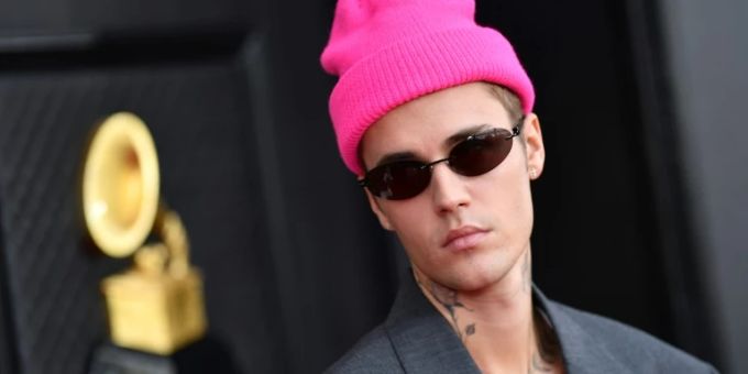 Justin Bieber im April 2022 bei den Grammy Awards. justin bieber h m