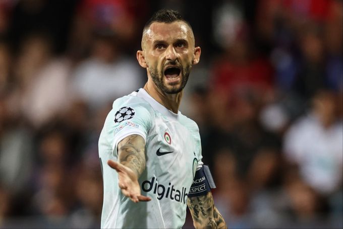 Marcelo Brozovic (Inter Mailand) im Spiel gegen Viktoria Plzen in der Champions League. Plzen Inter Champions League