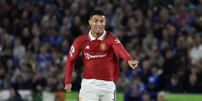 Cristiano Ronaldo im Dress von Manchester United. Cristiano Ronaldo