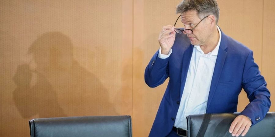 Habeck bei einer Kabinettssitzung