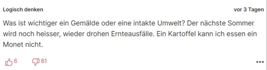 Für «Logisch denken» ist das Klima wichtiger als Kunst.