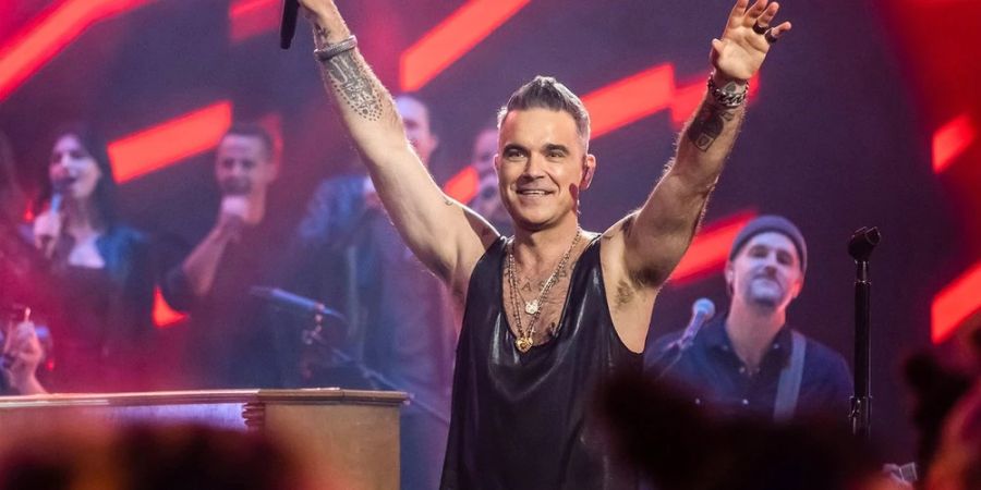 Robbie Williams auf der Bühne von «Your Songs».