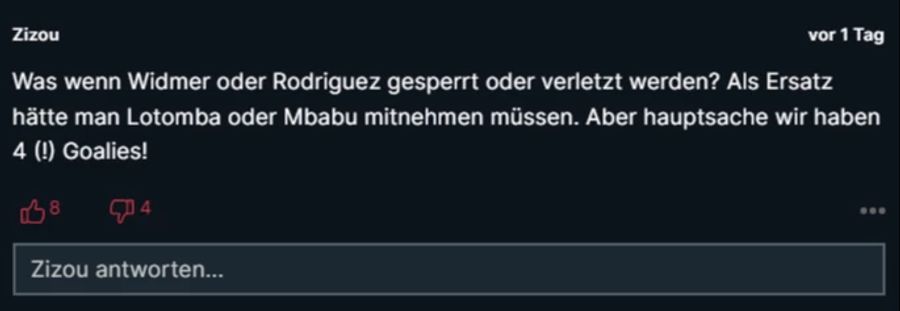 Dass Murat Yakin vier Torhüter an die WM mitnimmt, ist für manche in den Kommentaren unverständlich.