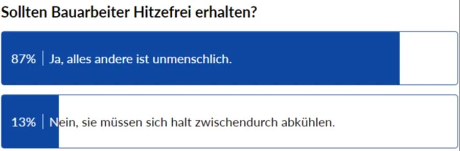 Bau Umfrage