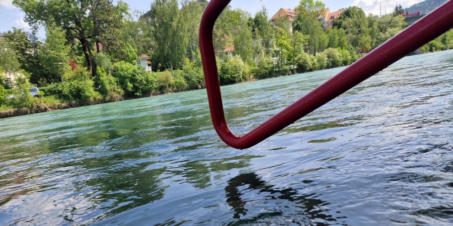 Beim Einstieg ins Wasser kommt jedoch der Schreck.