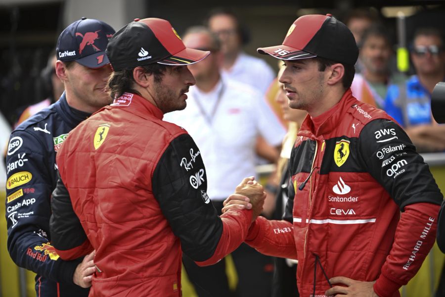 Sainz Leclerc Ferrari