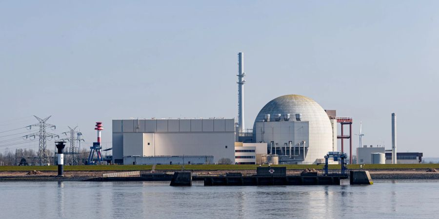 Das Atomkraftwerk Brokdorf befindet sich im Nachbetrieb.