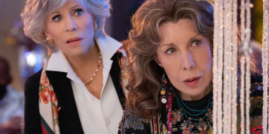 «Grace and Frankie»: Jane Fonda (l.) als Grace und Lily Tomlin als Frankie in der Netflix-Serie.