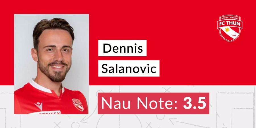 Die Nau-Note für Dennis Salanovic (FC Thun).