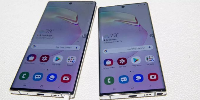 Samsung stellt die neuen Smartphones vor. samsung galaxy note 10