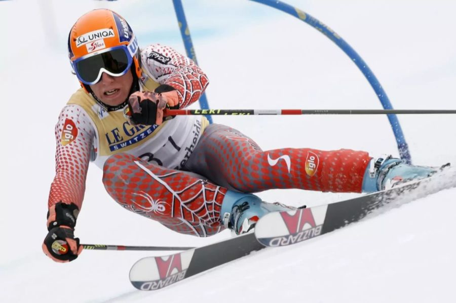 Marcel Hirscher während seinem ersten Weltcuprennen am 17. März 2007 in Lenzerheide (GR).