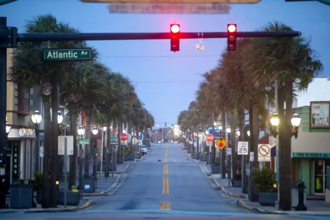 Die Strassen in Daytona Beach, Florida sind vor dem Eintreffen von «Dorian» menschenleer. Hurrikan Dorian