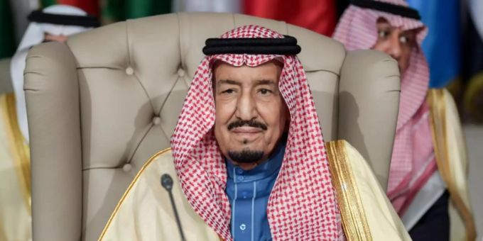 König Salman bei einem Gipfel der Arabischen Liga König Salman bei einem Gipfel der Arabischen Liga