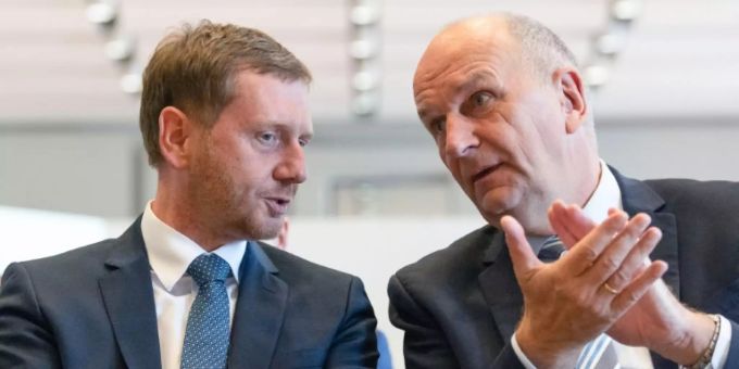 Die Regierungschefs von Sachsen und Brandenburg Die Regierungschefs von Sachsen und Brandenburg