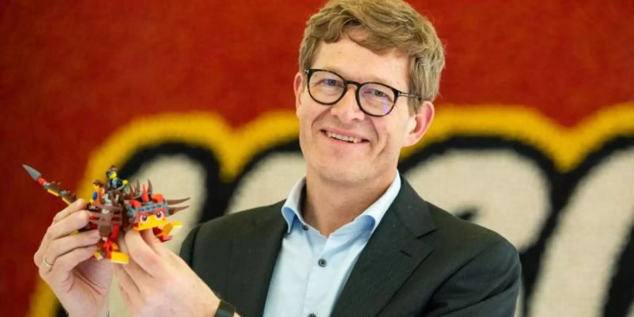Niels B. Christiansen, Geschäftsführer des dänischen Spielzeugherstellers Lego, auf der Spielwarenmesse 2019. Foto: Daniel Karmann