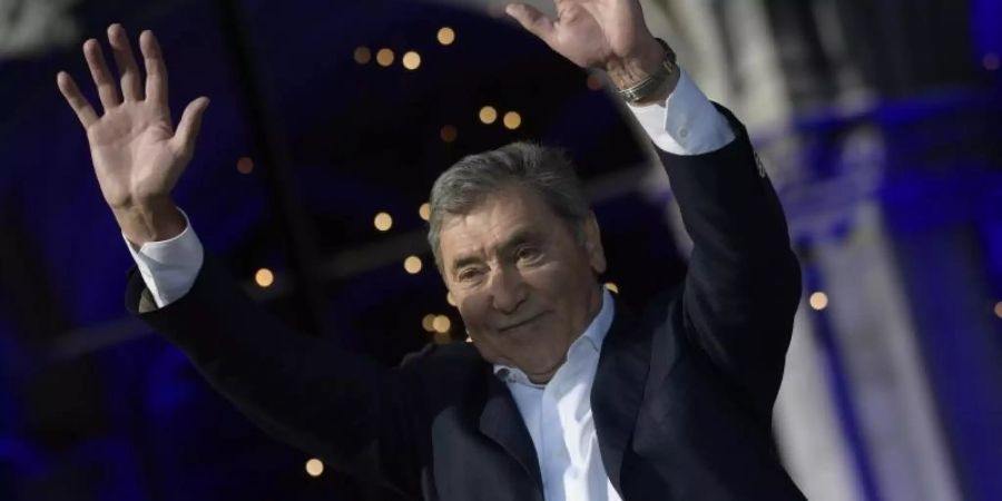 Eddy Merckx wurde in Brüssel gefeiert. Foto: Yorick Jansens/BELGA