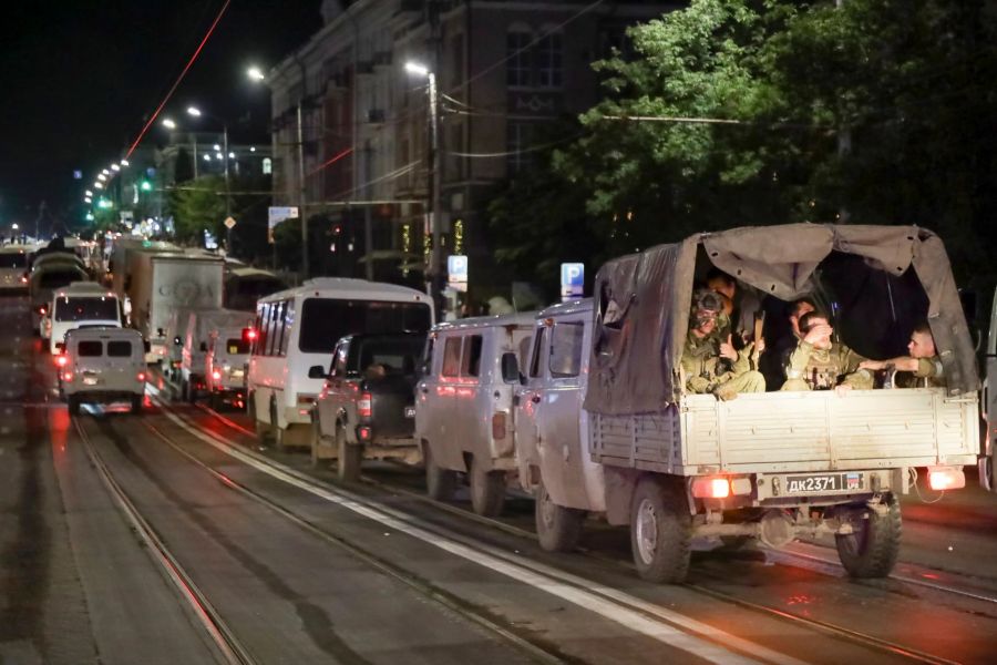 Die Söldnertruppe besetzte am 24. Juni eine Militäreinrichtung in Rostow am Don und rückte nach Moskau vor.